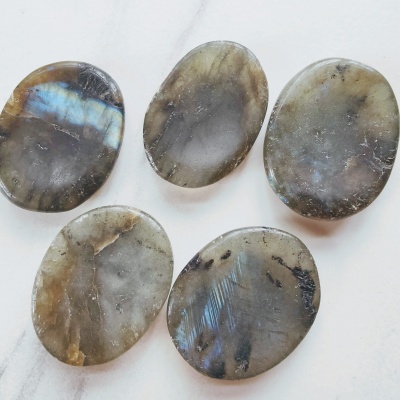 Palm Stone Worry Stone - Labradorite